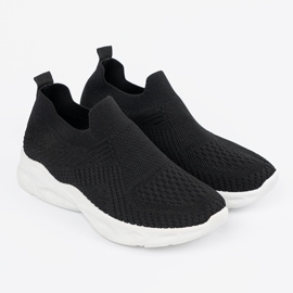 Shelvt Deportivas sin cordones de mujer negras. negro 2