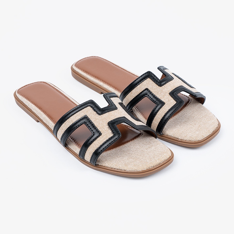 Seastar Zapatillas con recortes decorativos negro 1