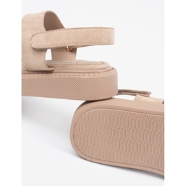 Seastar Sandalias beige en la plataforma con recortes 1