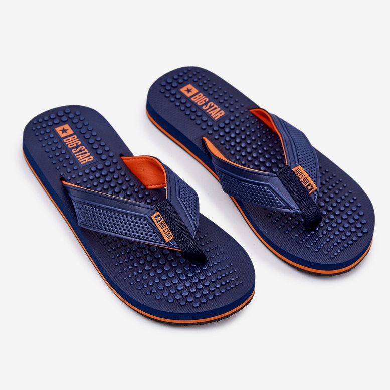 Flip para hombres -Flops Big Star RR174437 Navy Blue azul 1