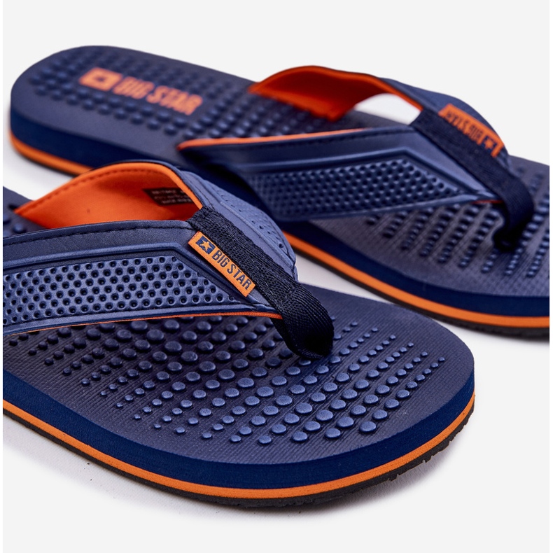 Flip para hombres -Flops Big Star RR174437 Navy Blue azul 2