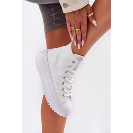 Altas zapatillas para mujeres Lee Cooper LCW-25-31-3461L White blanco 9