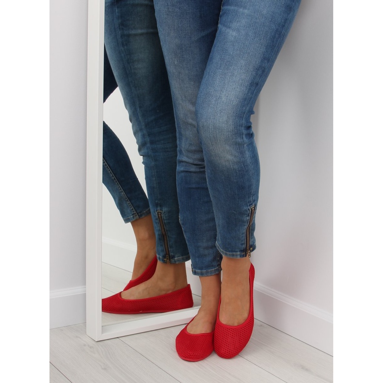 Bailarinas malla roja JX56 Rojo 1