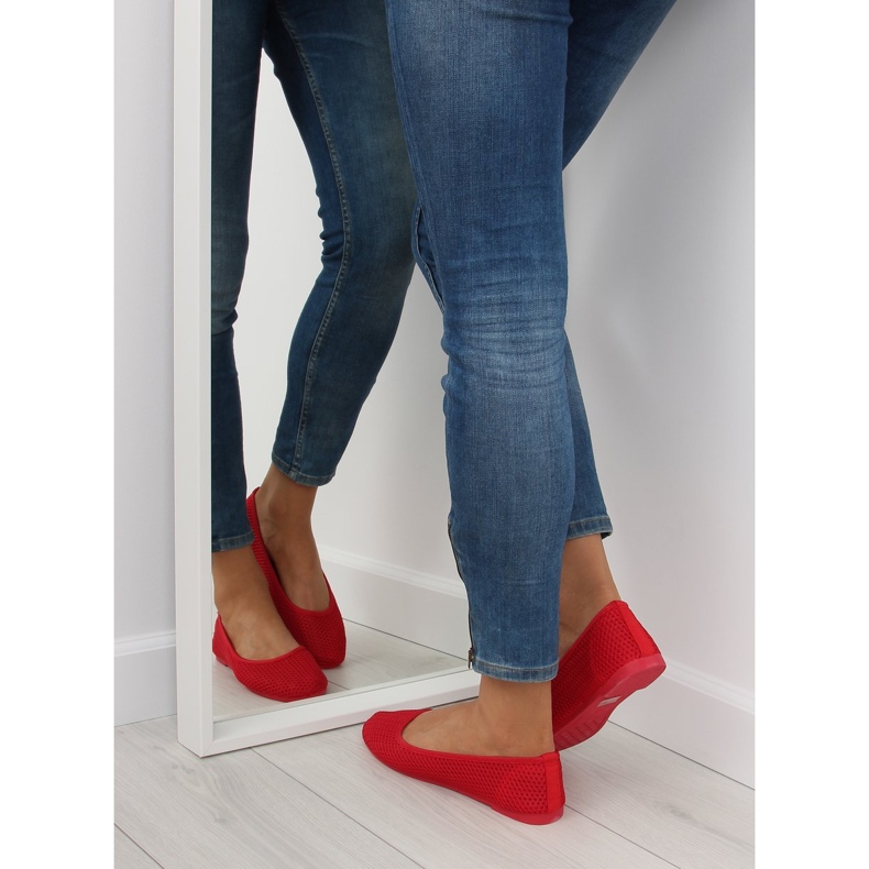 Bailarinas malla roja JX56 Rojo 2