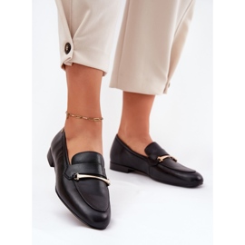 Zapatos de cuero para mujeres Maciejka K6809-01 Negro 3