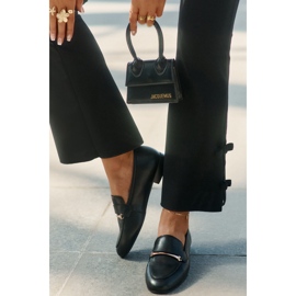 Zapatos de cuero para mujeres Maciejka K6809-01 Negro 9