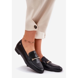 Zapatos de cuero para mujeres Maciejka K6809-01 Negro 2