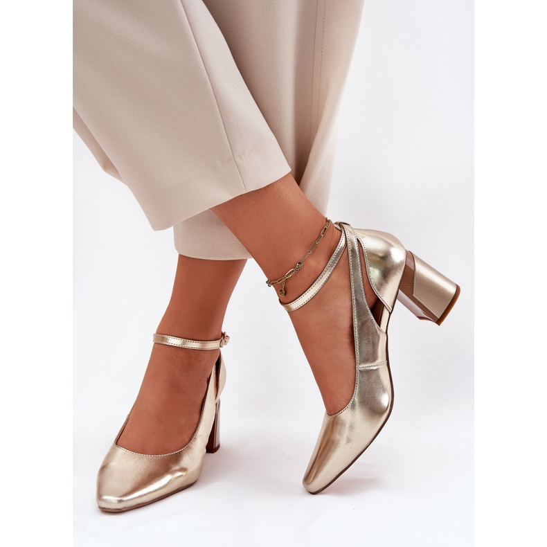 Bombas de cuero en la publicación Maciejka K6816-25 PLN dorado 2 Bombas de cuero en la publicación Maciejka K6816-25 PLN dorado 2