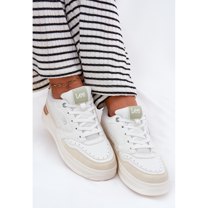 Zapatillas de deporte femeninas en la plataforma Lee Emma Women Low 50251014.04L beige 1 Zapatillas de deporte femeninas en la plataforma Lee Emma Women Low 50251014.04L beige 1