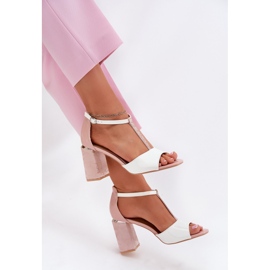 Sandalias de mujer pintadas en el Vinceza 20276 Post Pink-White rosado 7