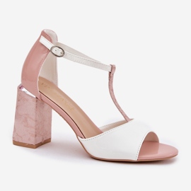 Sandalias de mujer pintadas en el Vinceza 20276 Post Pink-White rosado 4