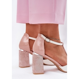 Sandalias de mujer pintadas en el Vinceza 20276 Post Pink-White rosado 5