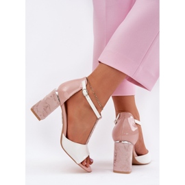 Sandalias de mujer pintadas en el Vinceza 20276 Post Pink-White rosado 6