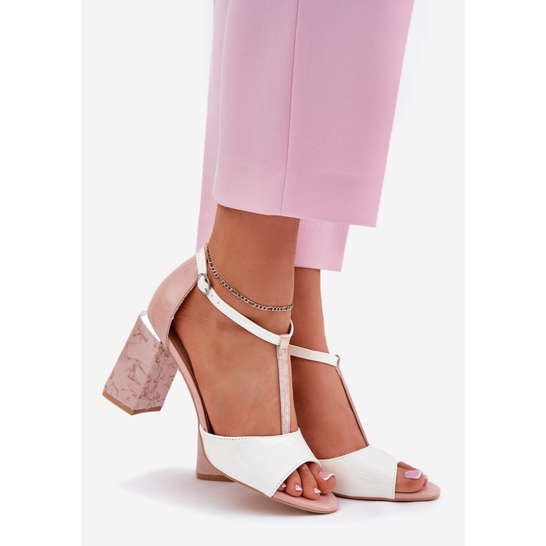 Sandalias de mujer pintadas en el Vinceza 20276 Post Pink-White rosa 1