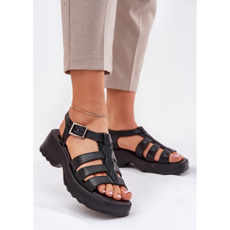 Sandalias femeninas Fragant Zaxy RR285117 Negro 2
