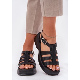 Sandalias femeninas Fragant Zaxy RR285117 Negro 3