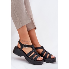 Sandalias femeninas Fragant Zaxy RR285117 Negro 5