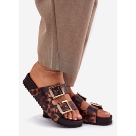 Zaxy Flip Flip Flip Flip Flip con Poker de hebilla RR285059 Brown marrón 1