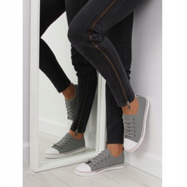 Gris Zapatillas grises de mujer XL01p Gris 3