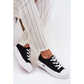 Zapatillas para mujeres en la plataforma Lee Isla C Women Low 50251001 Negro 8