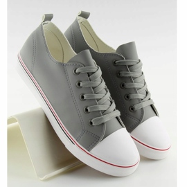 Gris Zapatillas grises de mujer XL01p Gris 2