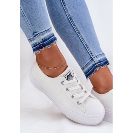 Zapatillas para mujeres en la plataforma Lee Isla C Women Low 50251001 White blanco 7