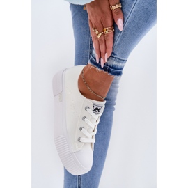 Zapatillas para mujeres en la plataforma Lee Isla C Women Low 50251001 White blanco 6