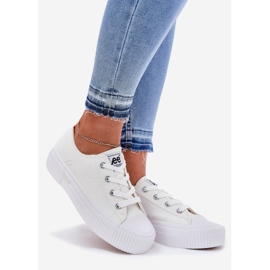 Zapatillas para mujeres en la plataforma Lee Isla C Women Low 50251001 White blanco 1