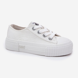 Zapatillas para jóvenes para niños Lee Isla C Low 50251058 White blanco 7