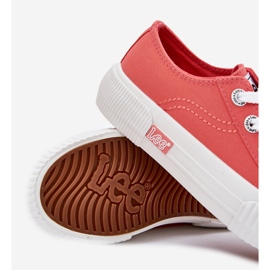 Zapatillas para jóvenes para niños Lee Isla C Low 50251058 Coral naranja 4