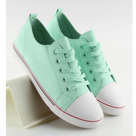 Sneakers mujer verde aguamarina XL01p L.GREEN 2