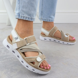 Sandalias deportivas sucias Rieker 64064-31 rosado 5