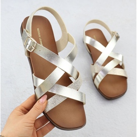 Sandalias planas de mujeres Sergio Leone SK088H Romanos romanos dorado 1 Sandalias planas de mujeres Sergio Leone SK088H Romanos romanos dorado 1