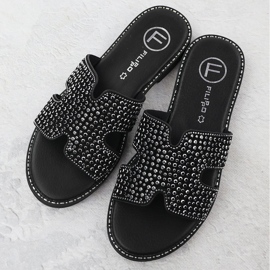 Flip Flip Flip con diamantes de imitación Filippo DK6973 negro 3