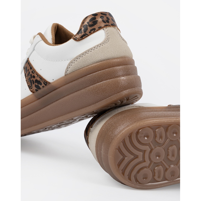 Shelvt Zapatos deportivos femeninos más gruesos blanco 2