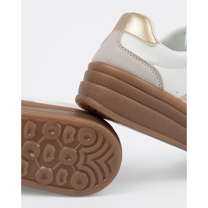 Shelvt Zapatos deportivos femeninos más gruesos blanco 2