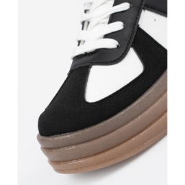 Shelvt Deportivas negras y blancas con plataforma negro 1 Shelvt Deportivas negras y blancas con plataforma negro 1