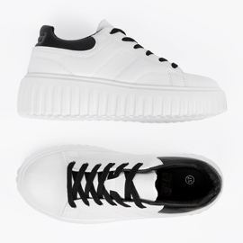 Shelvt Deportivas blancas mujer blanco 4