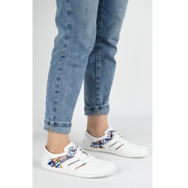 Zapatillas descalzos de cuero para mujeres minimalista Layla Olivier White blanco 1
