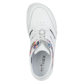 Zapatillas descalzos de cuero para mujeres minimalista Layla Olivier White blanco 9