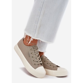 Material de zapatillas para mujeres en la plataforma gris Big Star RR274779 1