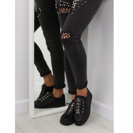 Zapatillas de mujer negras 7209 Black negro 4