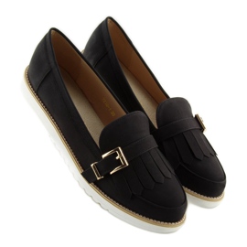 Mocasines mujer negros 7210 Black 4