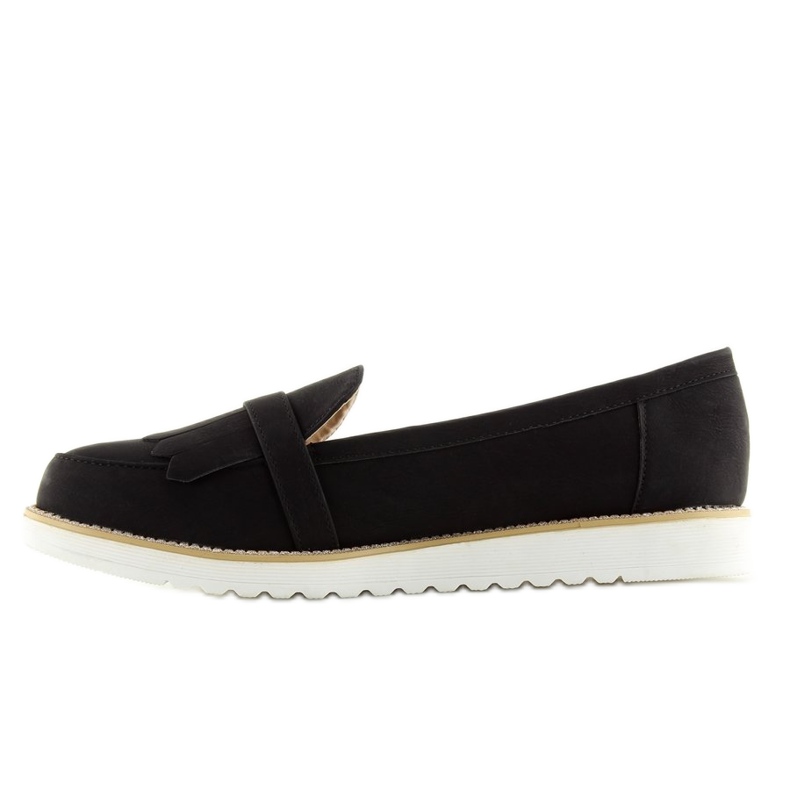 Mocasines mujer negros 7210 Black 1