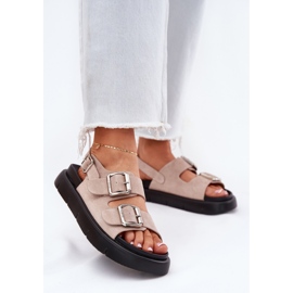 Sandalias de gamuza para mujeres con Big Star RR274663 CLAMPS PINK rosa 2