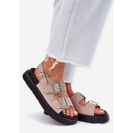 Sandalias de gamuza para mujeres con Big Star RR274663 CLAMPS PINK rosa 1