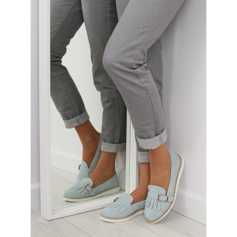 Mocasines mujer azul 7210 Azul 2
