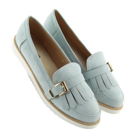 Mocasines mujer azul 7210 Azul 4