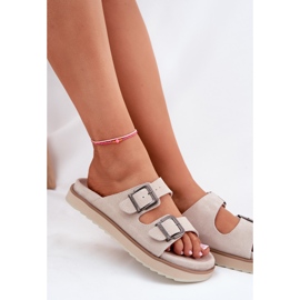 Flip de gamuza para mujeres con D.Franklin DFSH405001 Beige Heblas 12