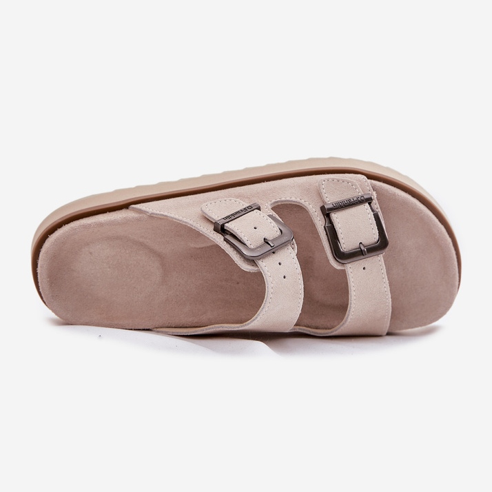 Flip de gamuza para mujeres con D.Franklin DFSH405001 Beige Heblas 1
